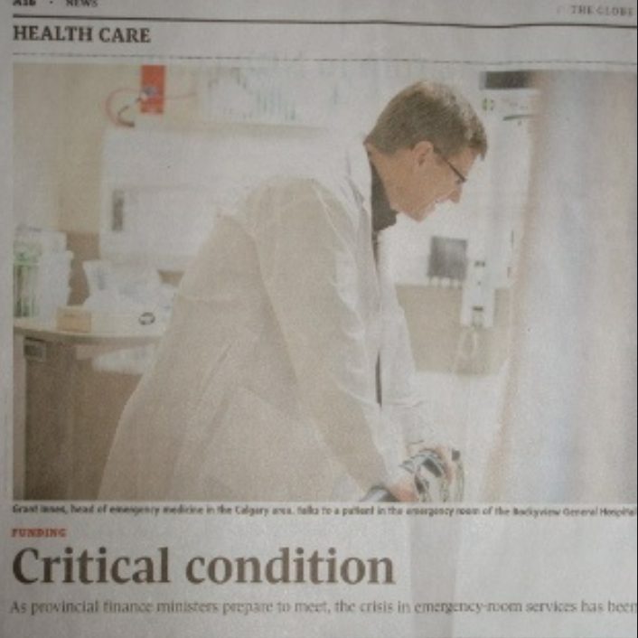 The crisis in emergency care, in the press
